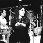 Maria del Mar Bonet durant el recital a la Plaça del Rei de Barcelona, estiu 1985