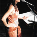Maria del Mar Bonet durant la presentació del disc Gavines i Dragons al Palau de la Música de Barcelona, juny 1987