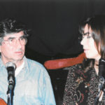 Joan Ramon Bonet i Maria del Mar Bonet durant un assaig d' <i>El Cor del temps</i>. Autor desconegut