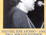 Cartell del Festival José Afonso de Coimbra on Maria del Mar Bonet cantà el dia 29 de maig del 2001