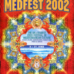 Cartell del Festival Medfest 2002 del Regne Unit on Maria del Mar Bonet hi va ser convidada