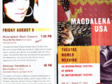 Programa de mà del concert de Maria del Mar Bonet a la ciutat de Providence, EEUU, el 5 d'agost del 2005
