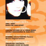 Full de mà de la VII Setmana Europea de Música Religiosa de Cala Millor, Mallorca, on Maria del Mar Bonet feu el Concert "Amic, Amat" el 8 d'abril del 2006