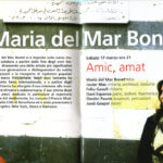 Interior del programa de mà del Festival de Mòdena on Maria del Mar Bonet oarticipà amb el concert "Amic, Amat", el 17 de març del 2007
