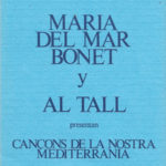 Programa de mà del recital de Maria del Mar Bonet amb el grup Al Tall al Teatro Español de Madrid a l'octubre del 1982